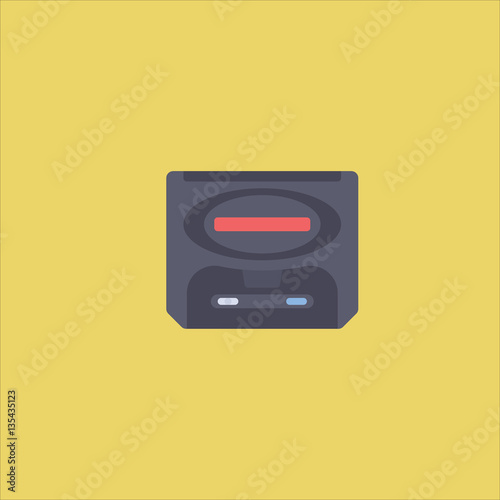 game console icon flat design