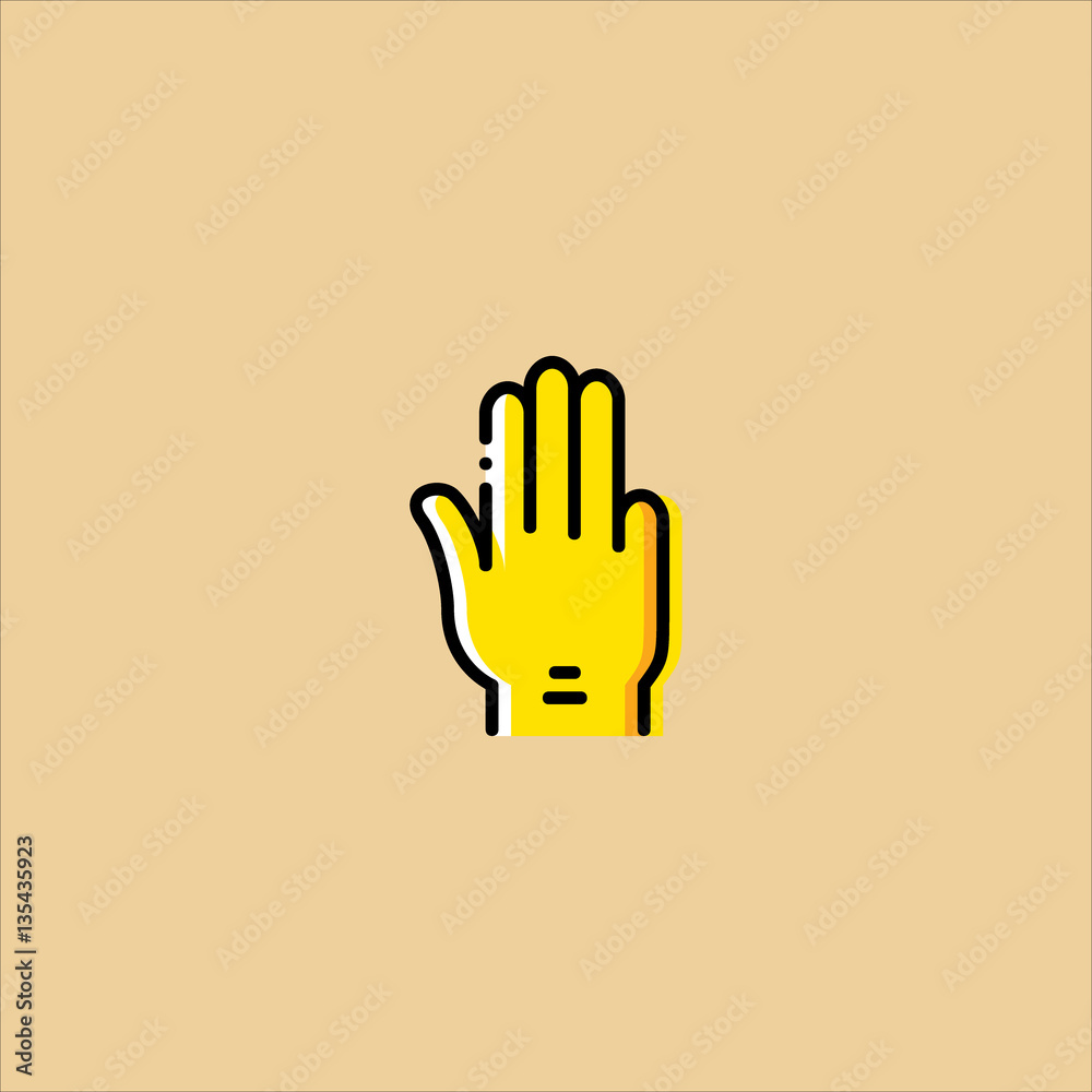 fingers icon flat design fingers icon flat design