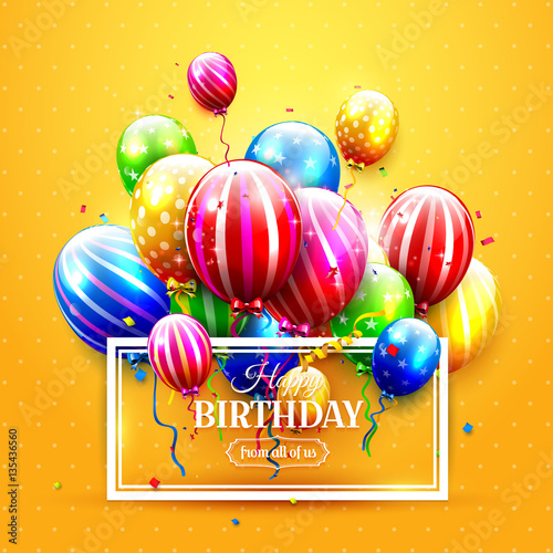 Luxury colorful balloons