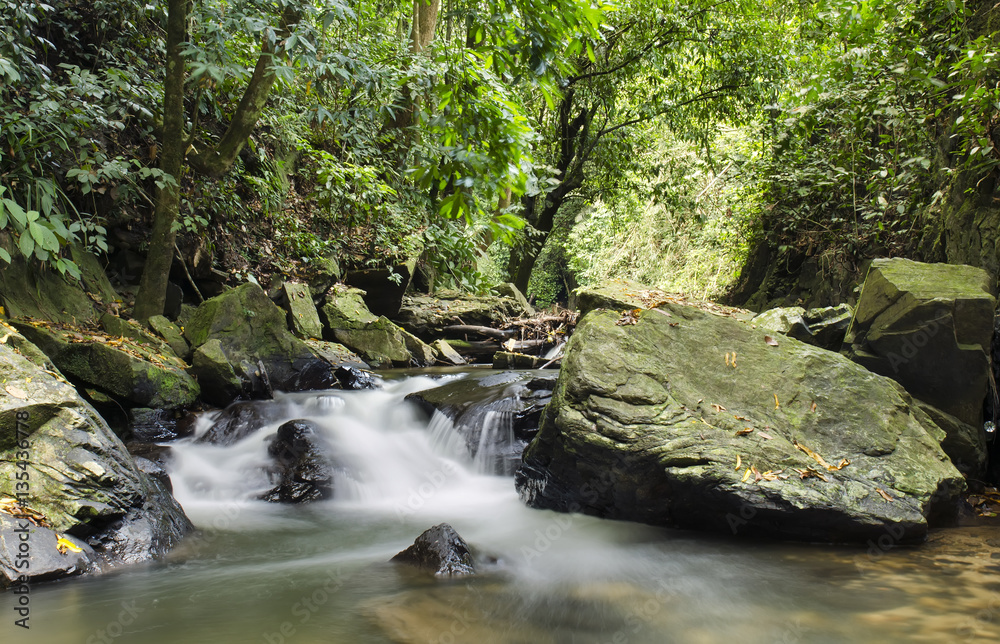 Sedim river waterfall in nature forest. Sedim river waterfall in nature forest.