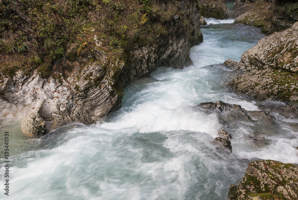 Naklejka premium Vintgar - Klamm, Slowenien