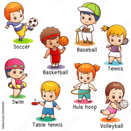 Vector illustration of Cartoon Sport character