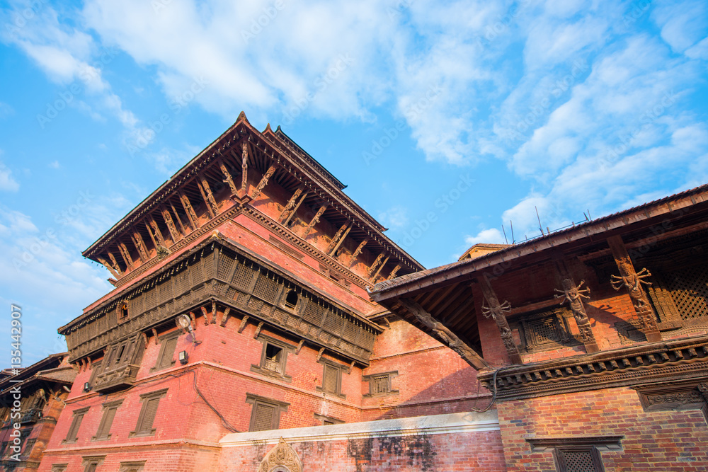 Patan Durbar Square - world heritage site in Nepal , landmark