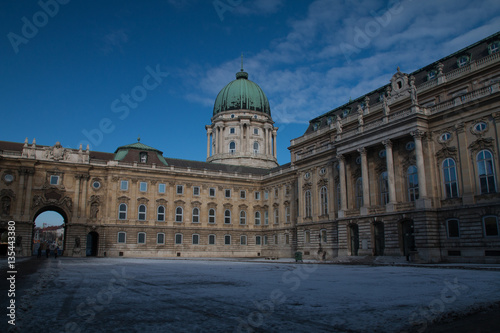 Castle and national museum, Budapest, Hungary