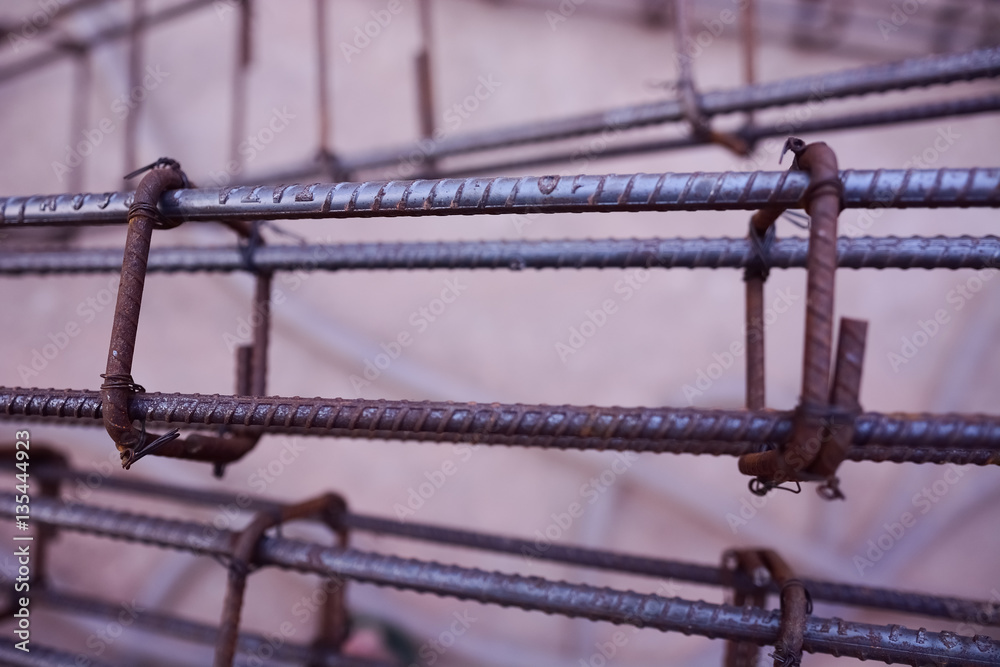 Rusty Iron rods