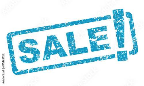 blue stamp with text SALE!
