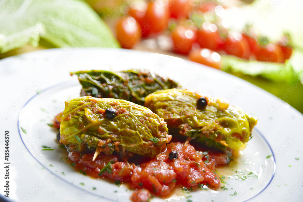 Cabbage rolls in tomato sauce Cabbage rolls in tomato sauce