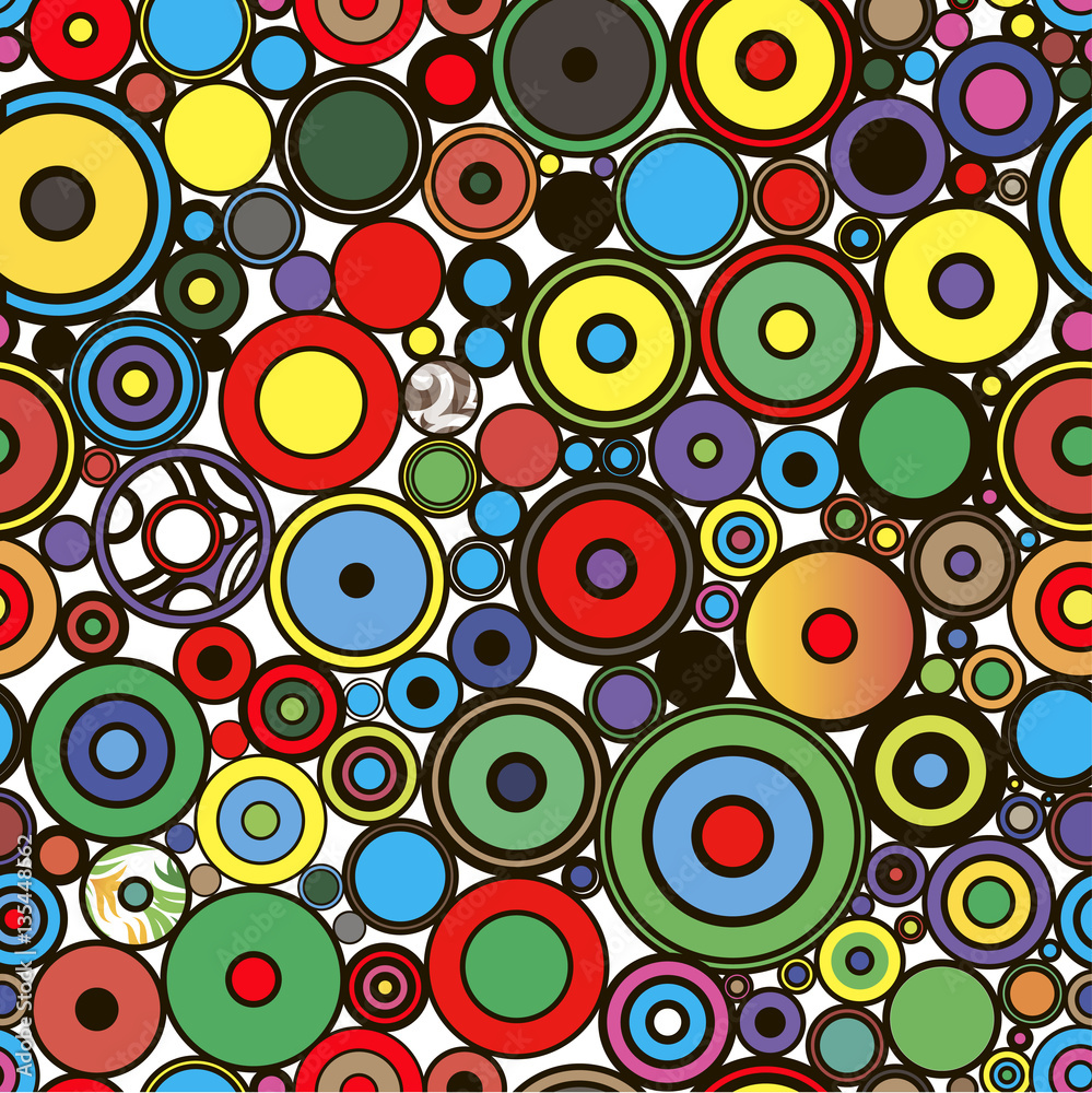 Seamless background of circles various sizes Seamless background of circles various sizes