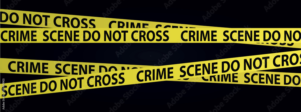 Crime scene tape vector