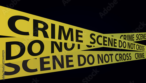 Crime scene tape vector