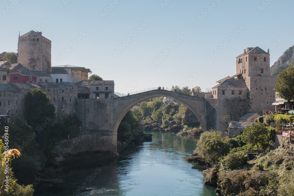 Stari Most, Old Bridge in Mostar, Bosnia and Herzegovina, Europe