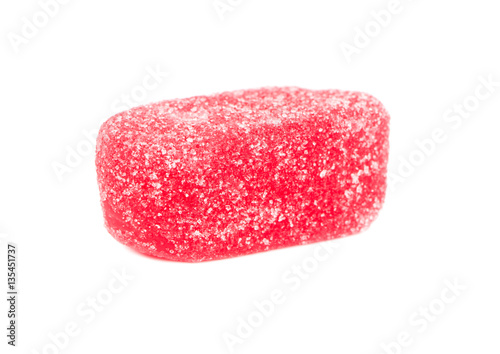 Red jelly candy