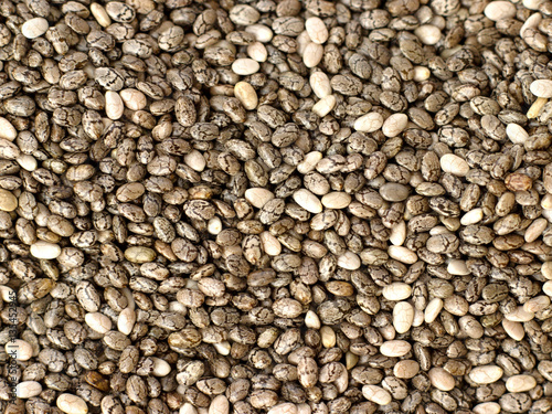 background of organic chia seeds