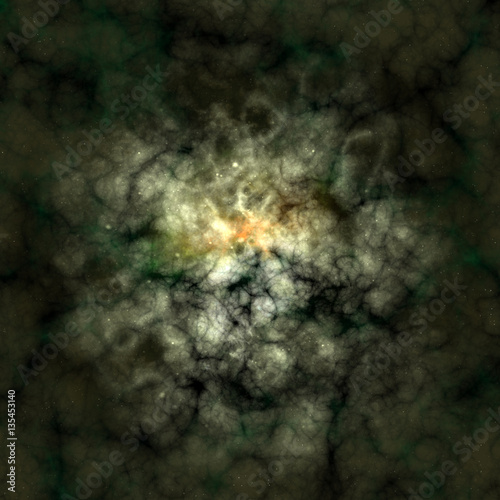 Fototapeta Naklejka Na Ścianę i Meble -  beautiful colourful nebula with sparkling stars in space 