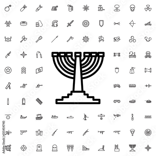 menorah icon illustration