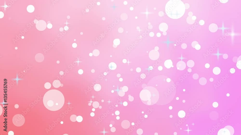 Colorful animated background. Star, circle, wave.