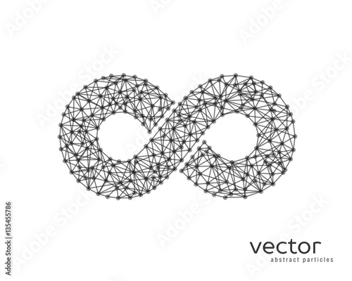 Abstract vector illustration of endless sign.