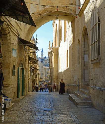 Street Via Dolarosa. Jerusalem. Israel