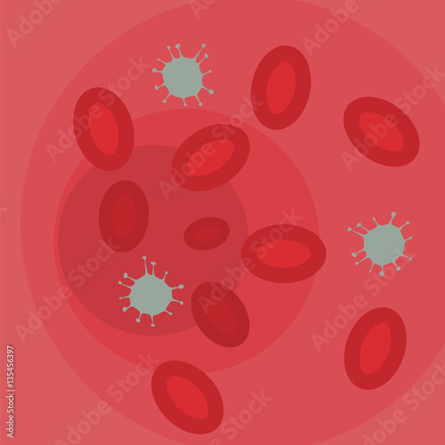 bloodstream with bacteria sepsis