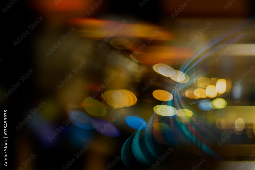 Blur image of light