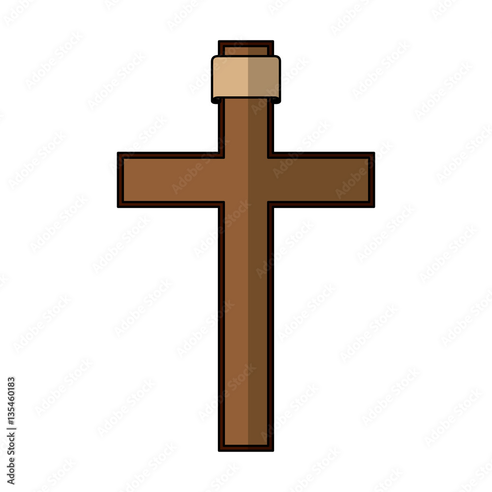 cross religious isolated icon vector illustration design