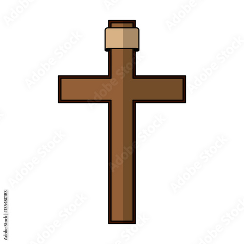 cross religious isolated icon vector illustration design