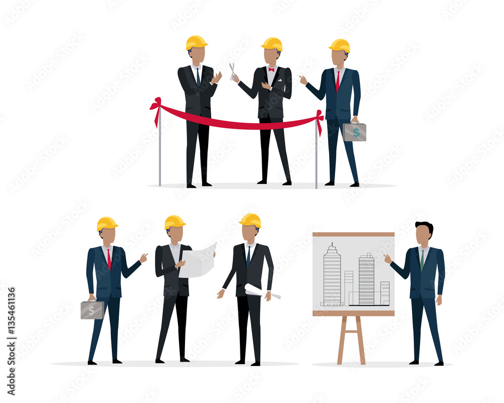 Investors in Helmet on Presentation New Project Investors in Helmet on Presentation New Project