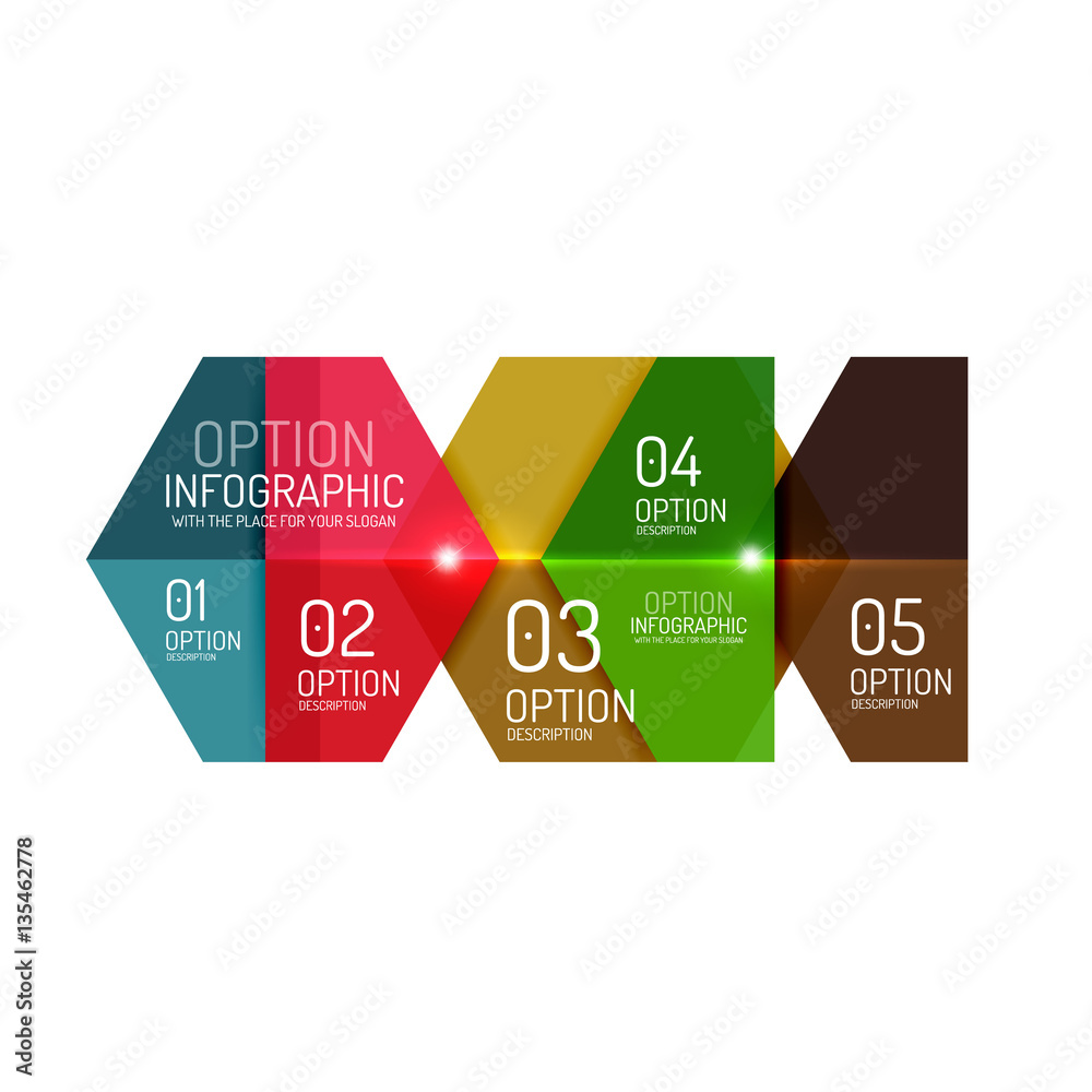 Infographic modern templates - geometric shapes Infographic modern templates - geometric shapes