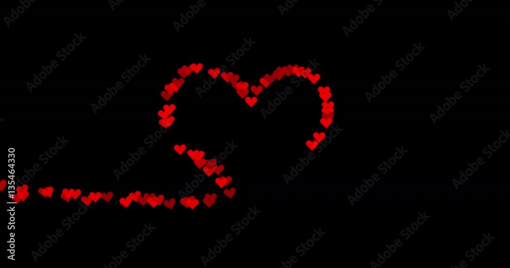 Red hearts appearing on a heart shaped line. Hearts disappear again at the end. Loopable clip with included alpha channel transparent background.
Red hearts appearing on a heart shaped line. Hearts disappear again at the end. Loopable clip with included alpha channel transparent background.