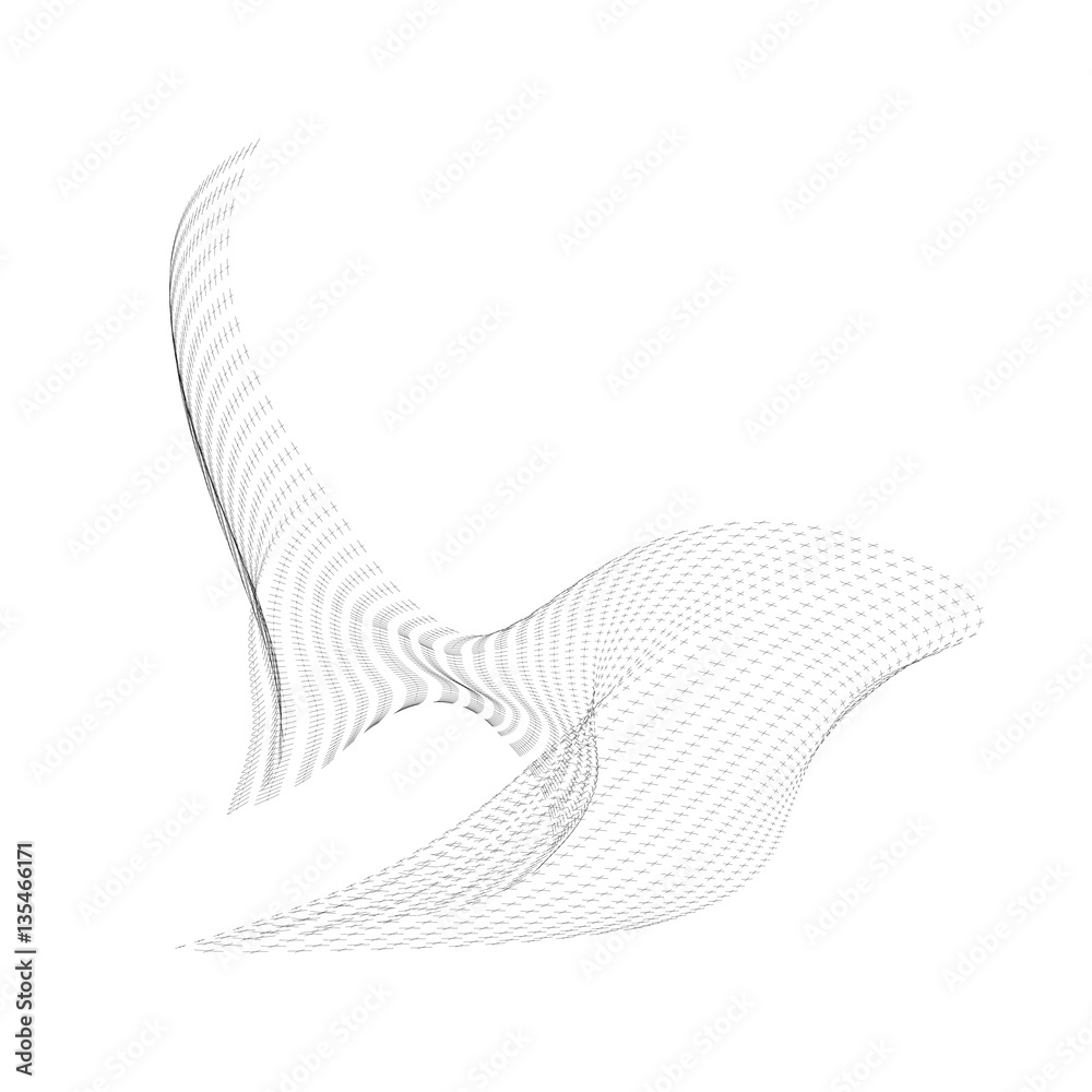warped parametric surface shape. warped parametric surface shape.