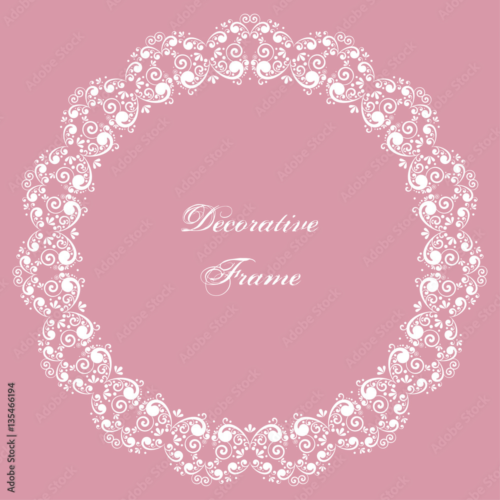 Decorative round frame Decorative round frame