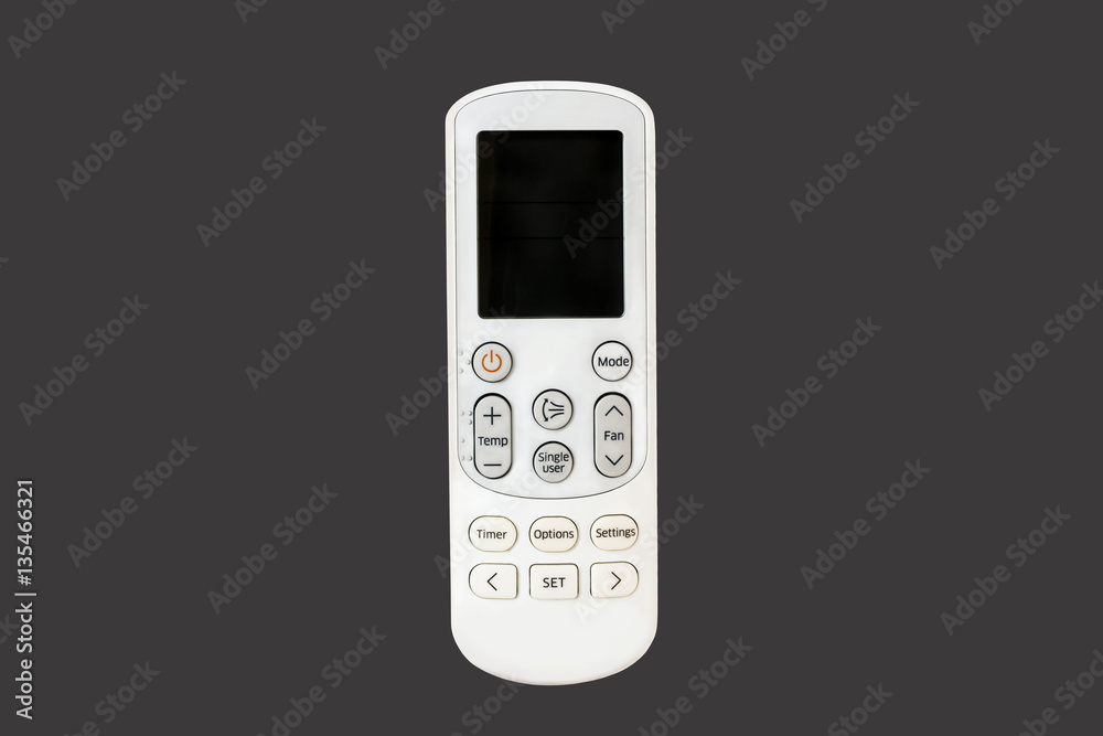 Isolated white air condition remote control with clipping path Isolated white air condition remote control with clipping path