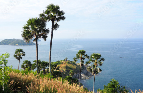 viewpoint over promthep cape  phuket island  thailand