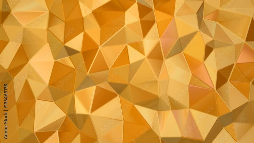 gold polygon waves background