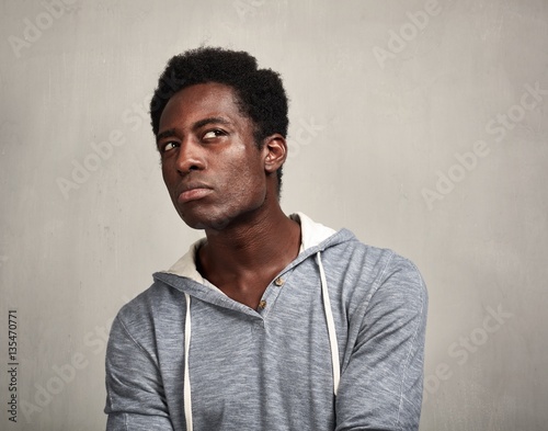 Thinking black man © grinny