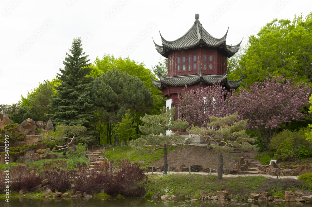 Fototapeta premium Chinese Botanical Garden - Montreal - Canada