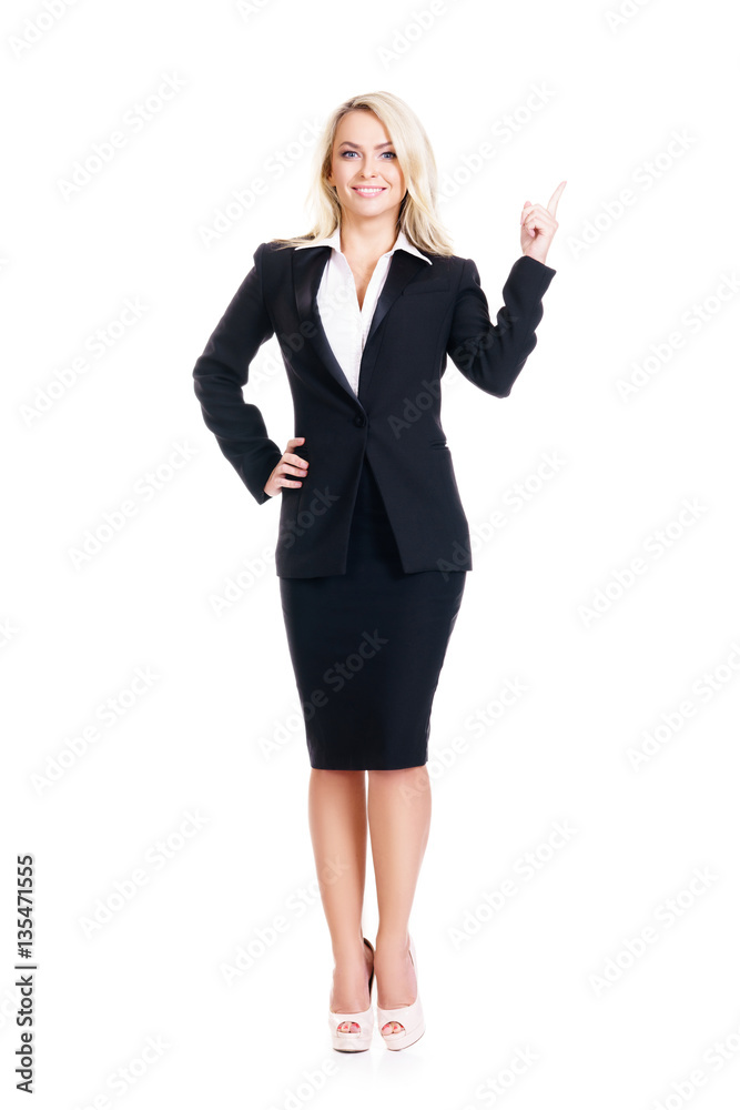 Young, confident, successful and beautiful business woman isolat Young, confident, successful and beautiful business woman isolat