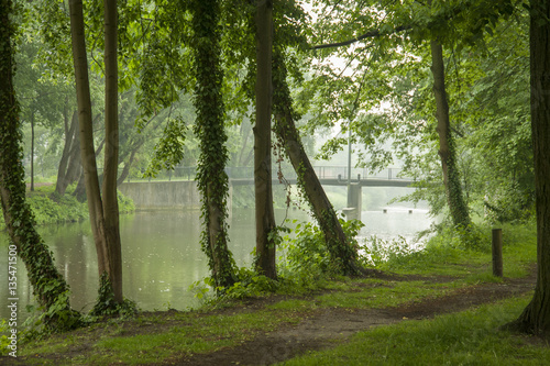 Der Fluss Lippe in Lippstadt.