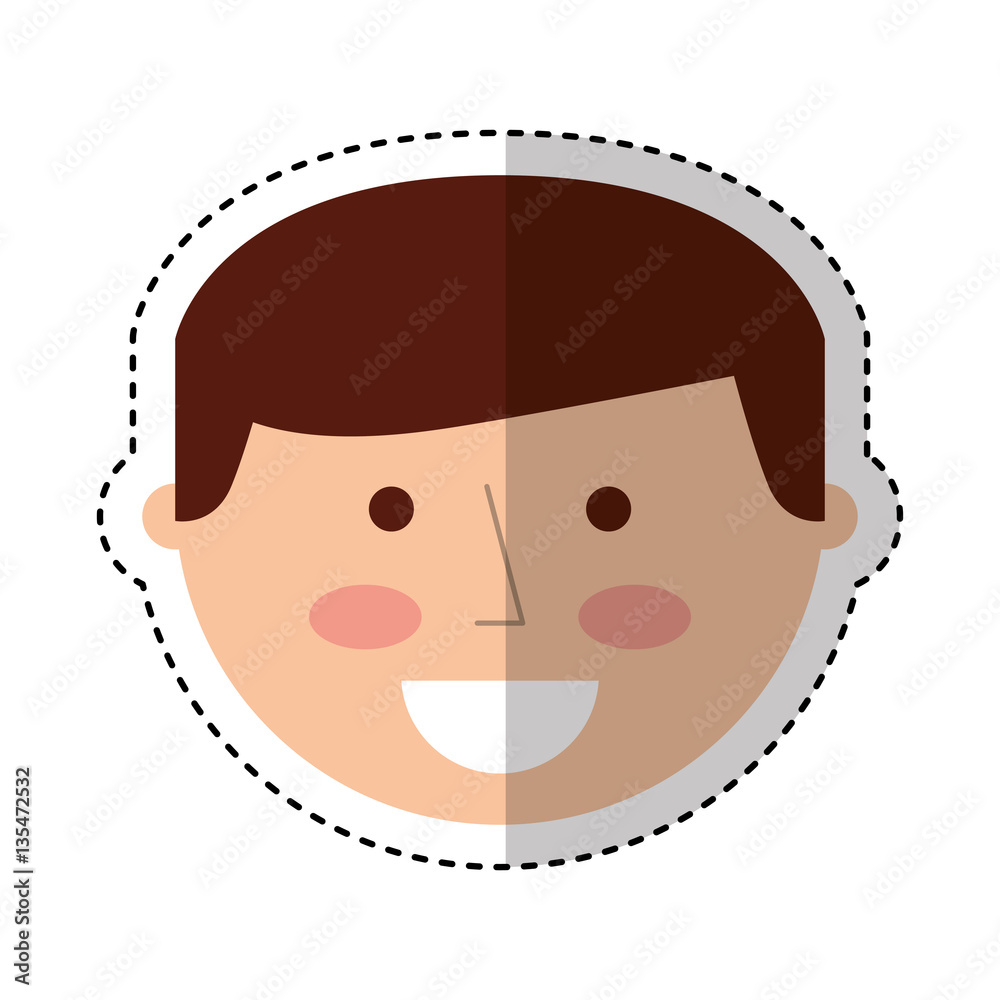 Fototapeta premium young man avatar character vector illustration design