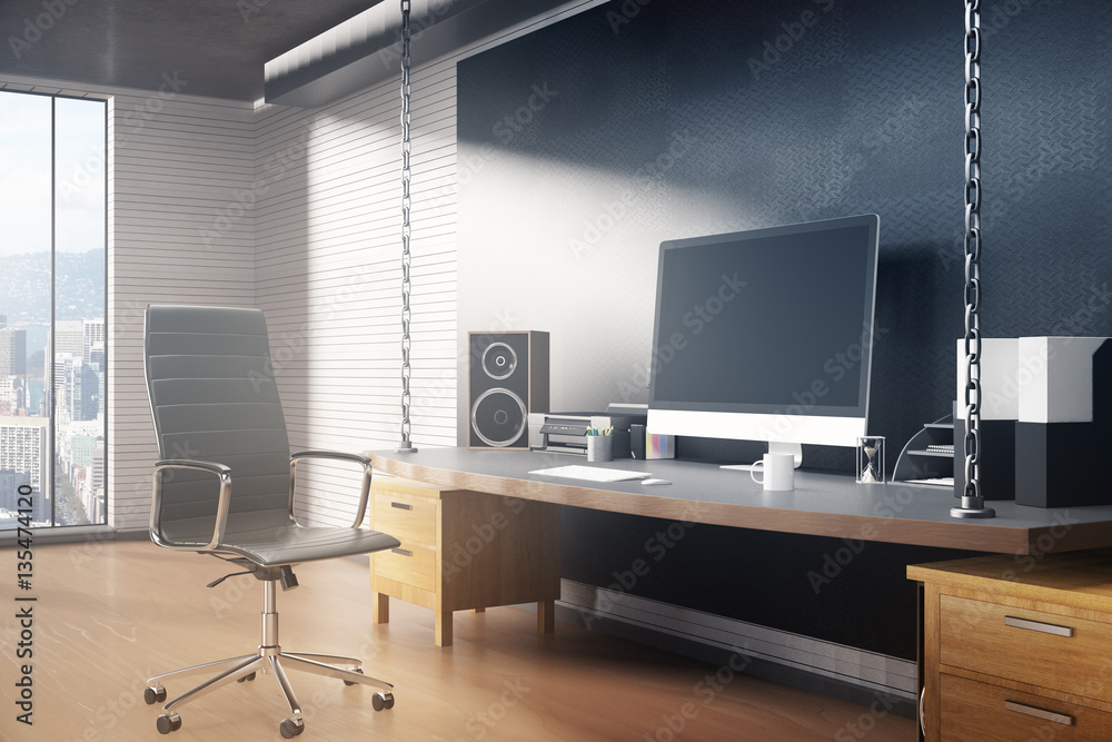 Interior with workplace