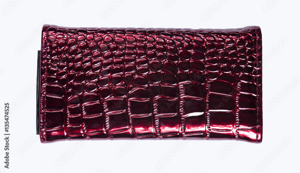 Fototapeta premium Red woman wallet isolated