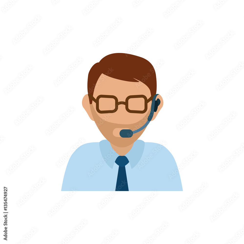 Call center and customer service icon vector illustration graphic design