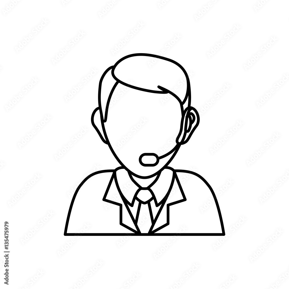 Call center and customer service icon vector illustration graphic design