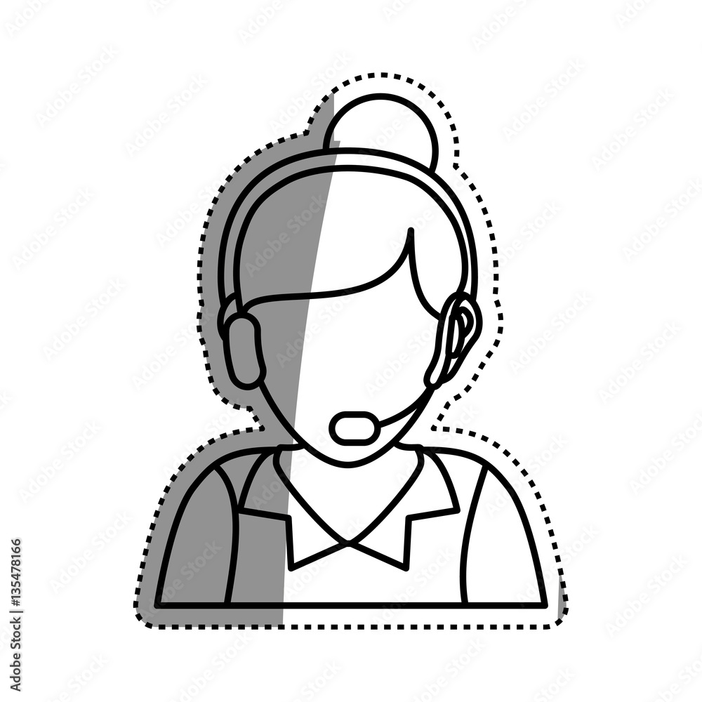 Call center and customer service icon vector illustration graphic design