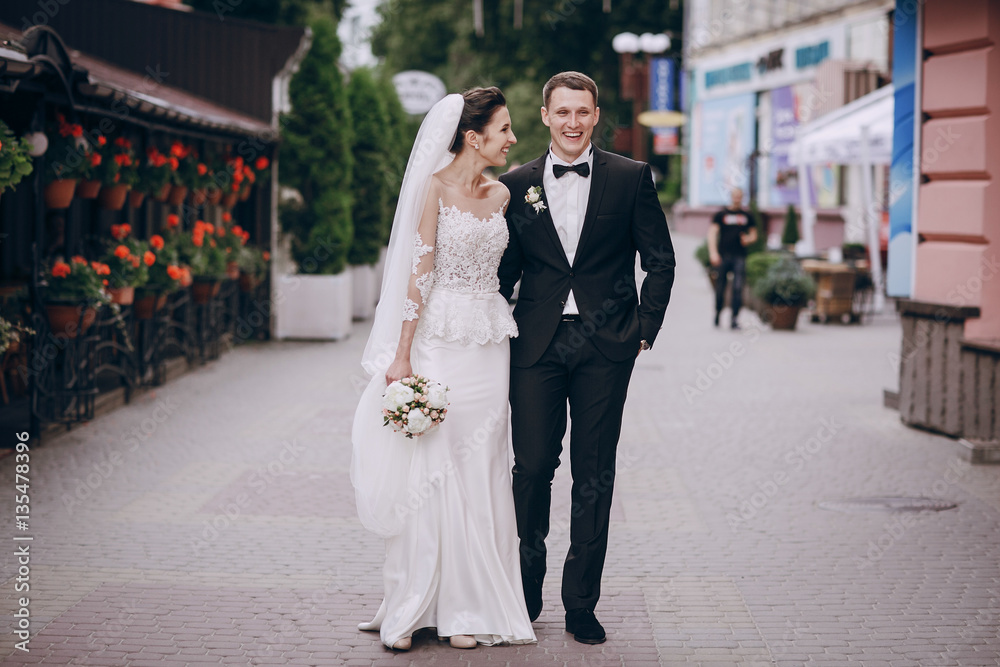 Naklejka premium bride and groom