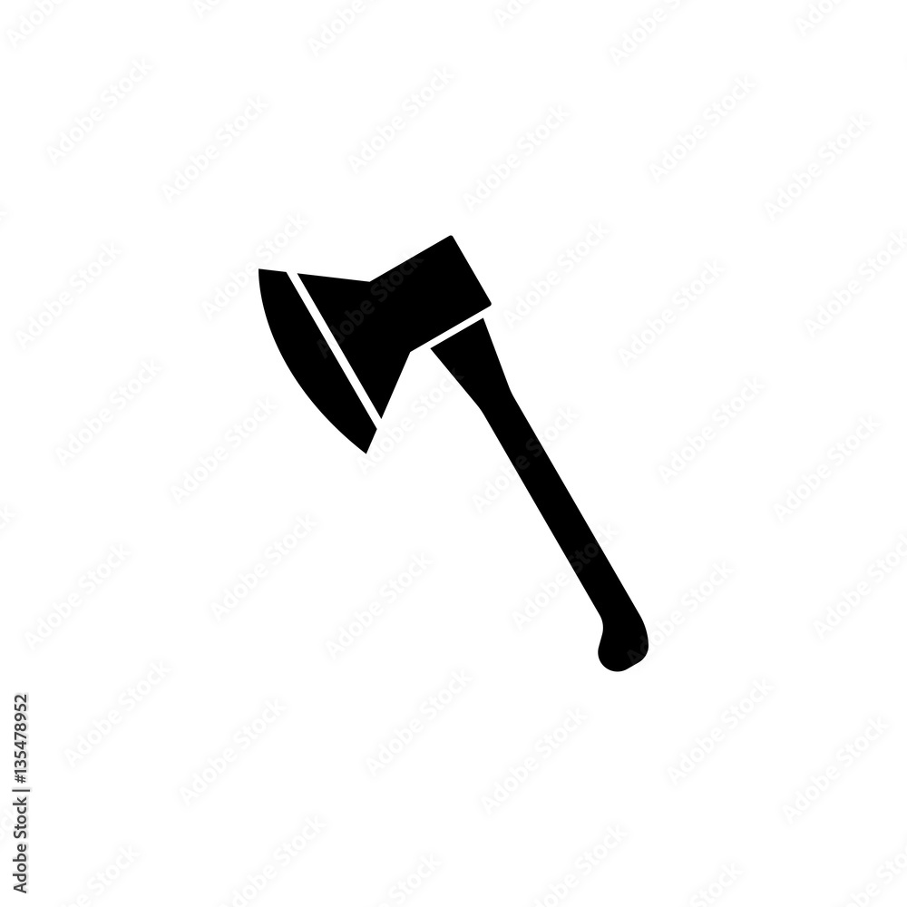 Axe solid icon, build & repair elements, construction tool, a filled pattern on a white background, eps 10. Axe solid icon, build & repair elements, construction tool, a filled pattern on a white background, eps 10.