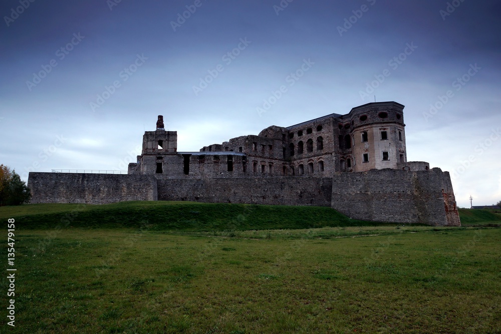 Ruins of baroque castle Krzyztopor in Ujazd, Poland