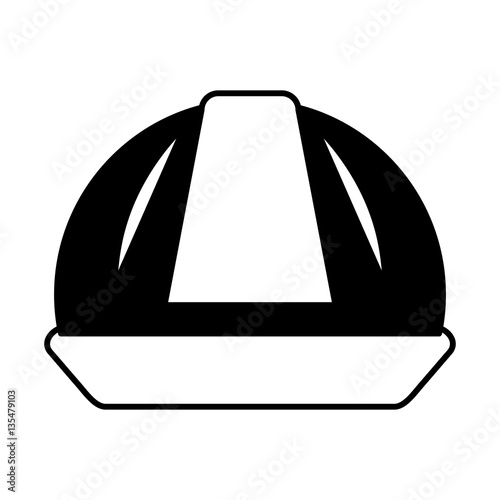 helmet safety isolated icon vector illustration design