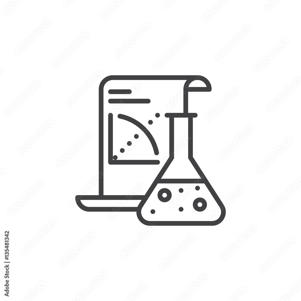 Science Application line icon, outline vector sign, linear pictogram isolated on white. Symbol, logo illustration Science Application line icon, outline vector sign, linear pictogram isolated on white. Symbol, logo illustration