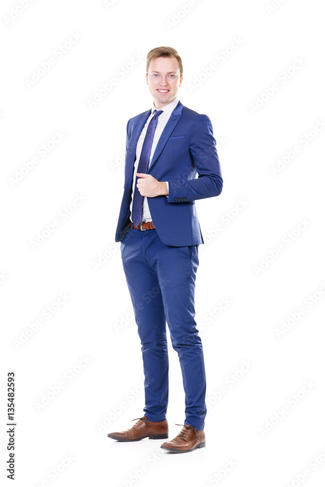 Young and confident business man. Businessman in suit isolated on white. Young and confident business man. Businessman in suit isolated on white.